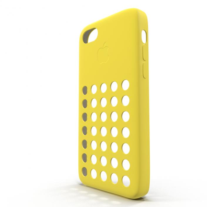 3D iPhone 5c Case Yellow