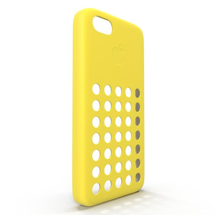 3D iPhone 5c Case Yellow