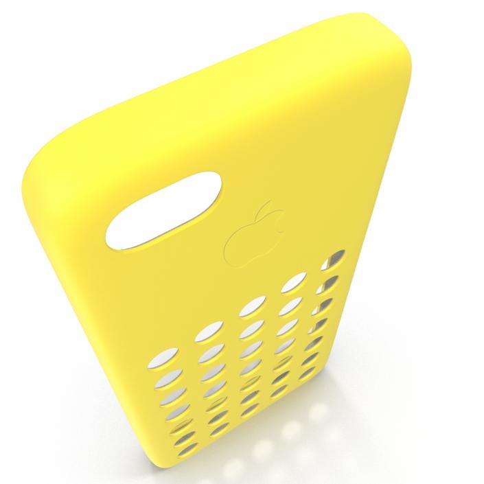 3D iPhone 5c Case Yellow