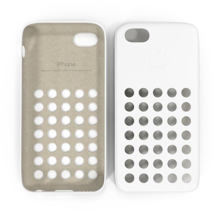 3D model iPhone 5c Case White