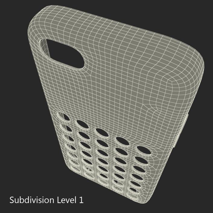 3D model iPhone 5c Case White