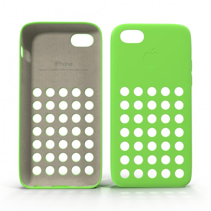 3D model iPhone 5c Case Green