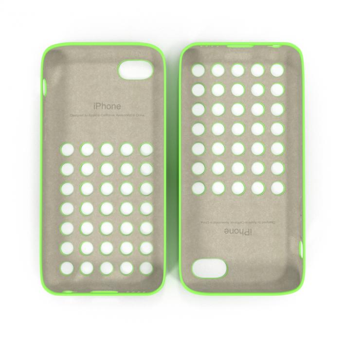 3D model iPhone 5c Case Green