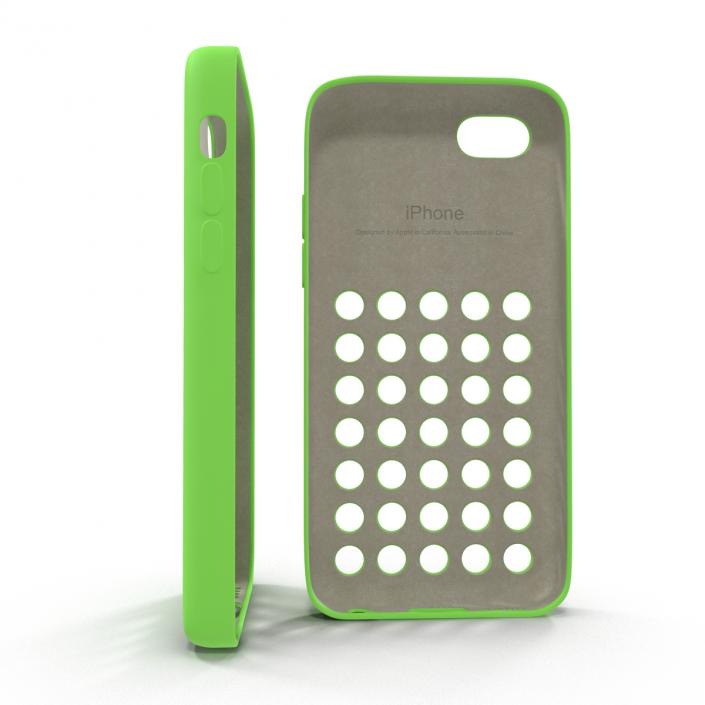 3D model iPhone 5c Case Green