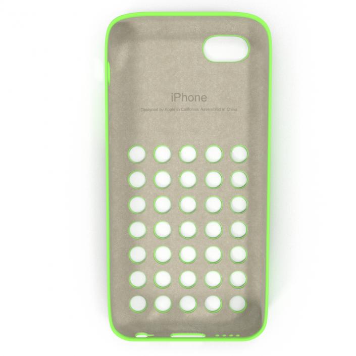 3D model iPhone 5c Case Green