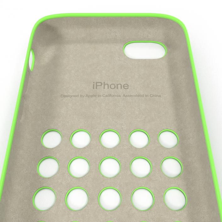 3D model iPhone 5c Case Green