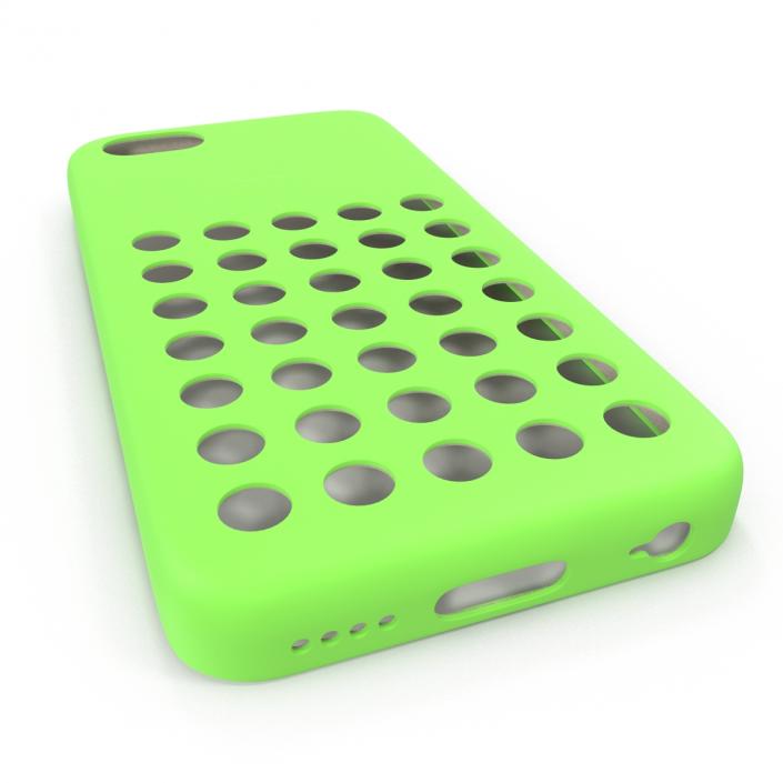 3D model iPhone 5c Case Green