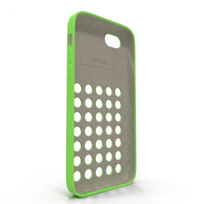 3D model iPhone 5c Case Green