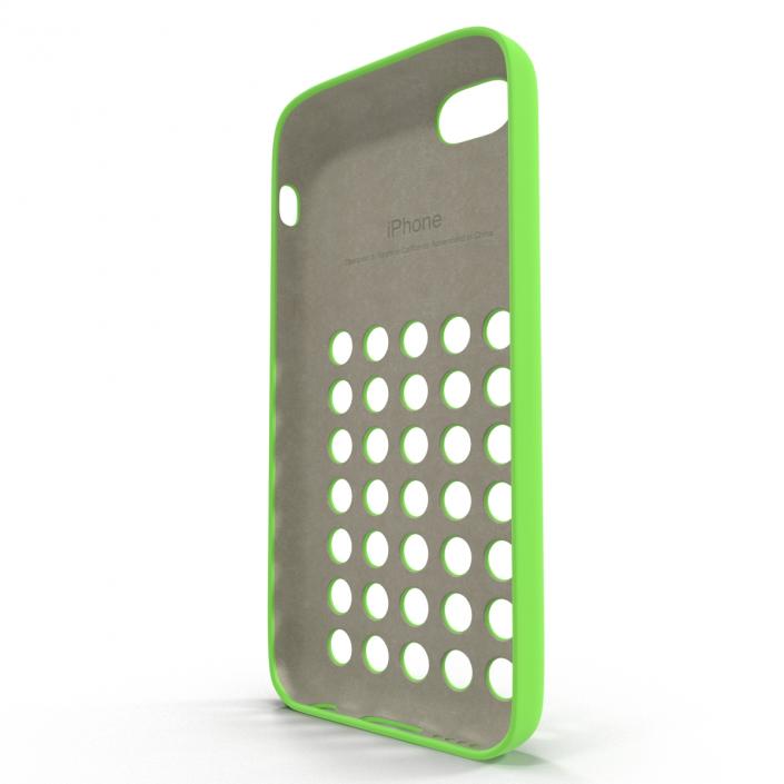 3D model iPhone 5c Case Green