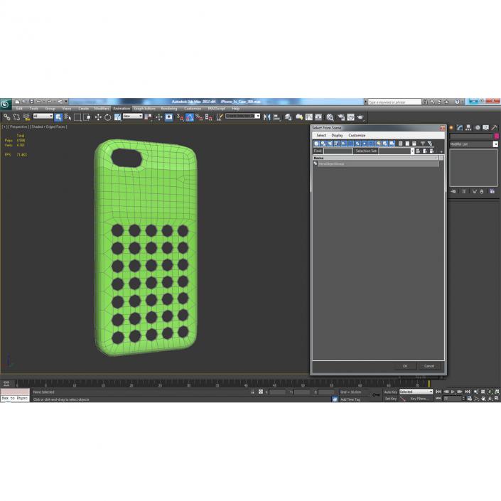 3D model iPhone 5c Case Green