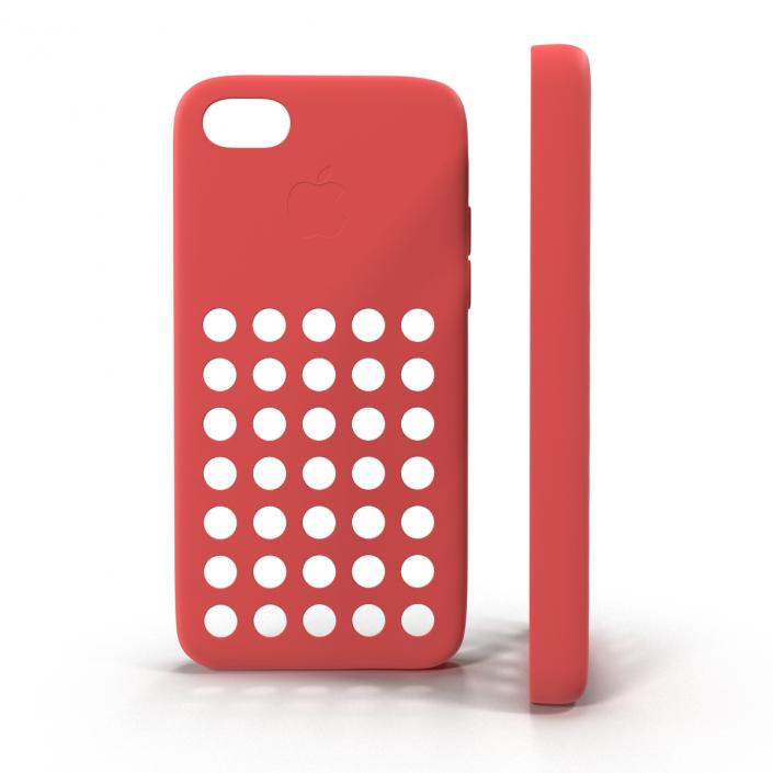 3D iPhone 5c Case Red model