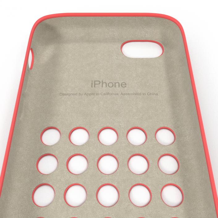 3D iPhone 5c Case Red model