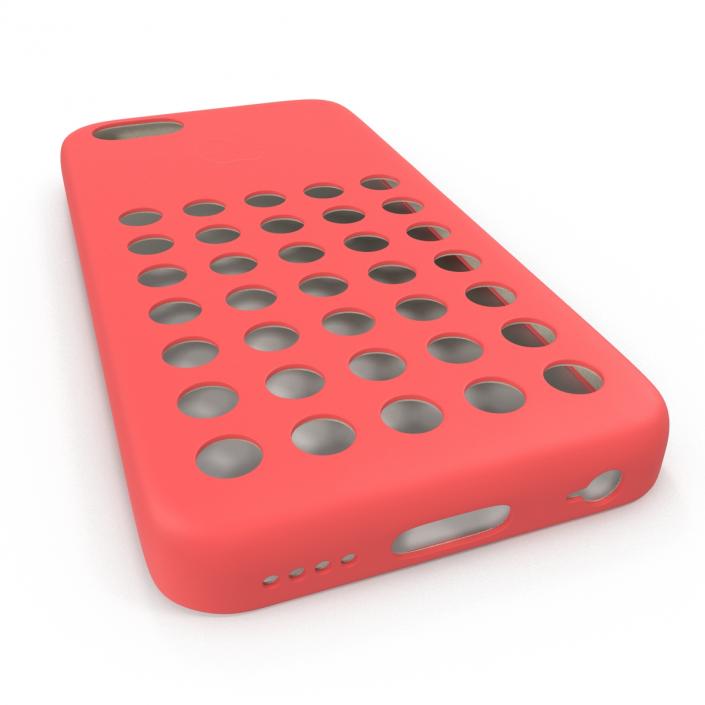 3D iPhone 5c Case Red model