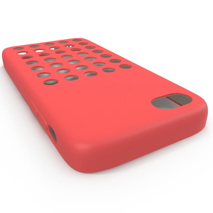 3D iPhone 5c Case Red model