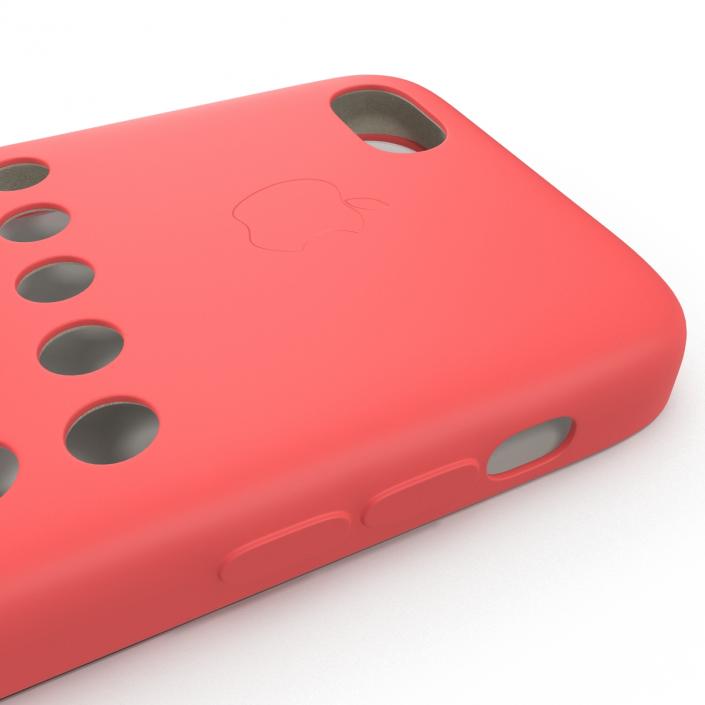 3D iPhone 5c Case Red model