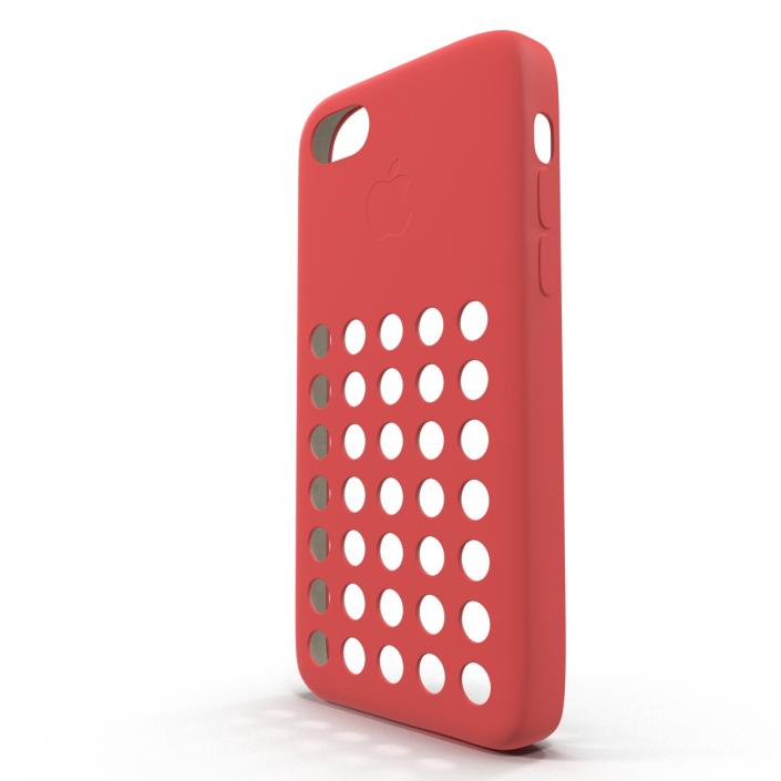 3D iPhone 5c Case Red model