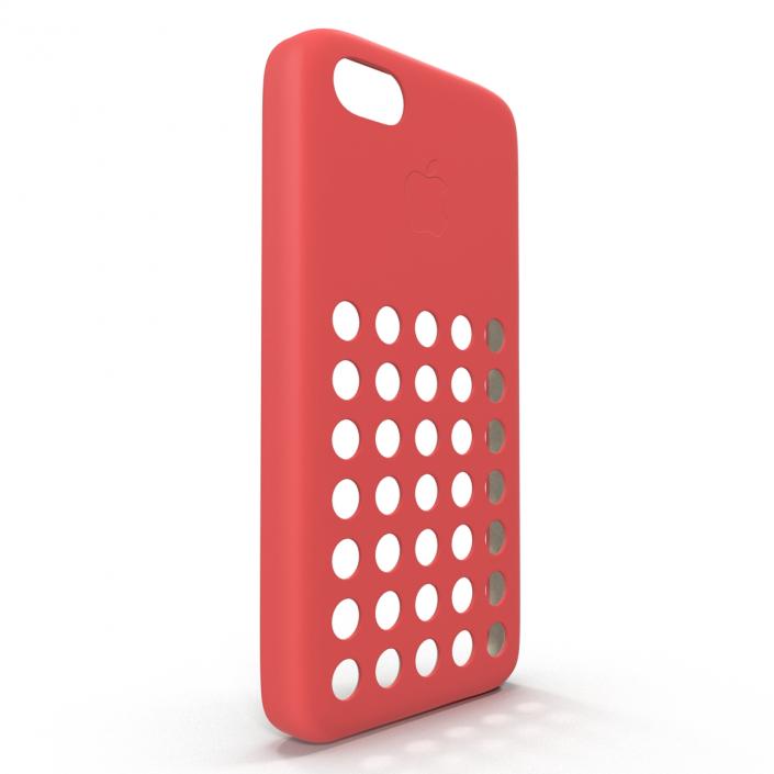 3D iPhone 5c Case Red model