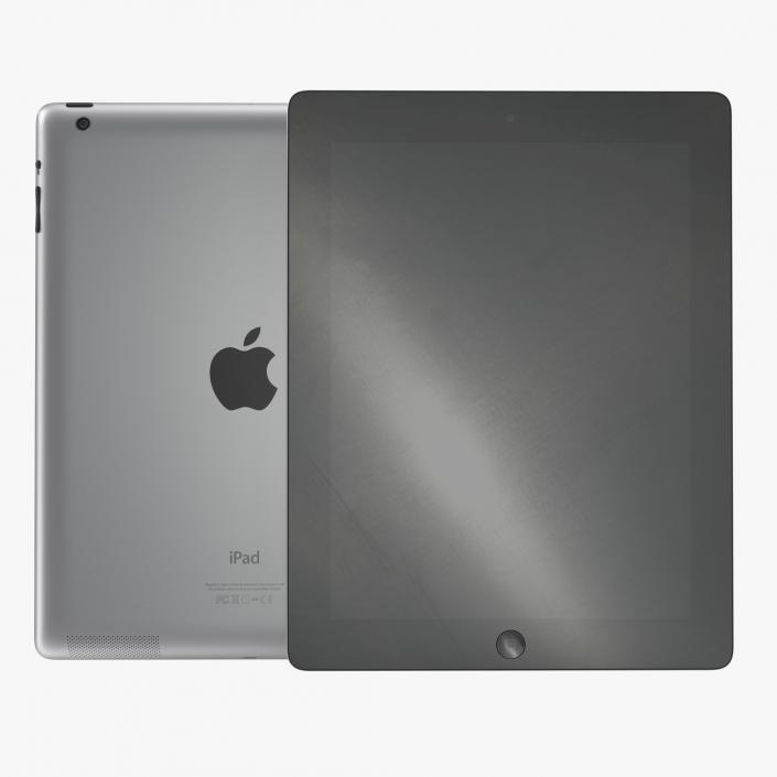 iPad Retina Black 3D