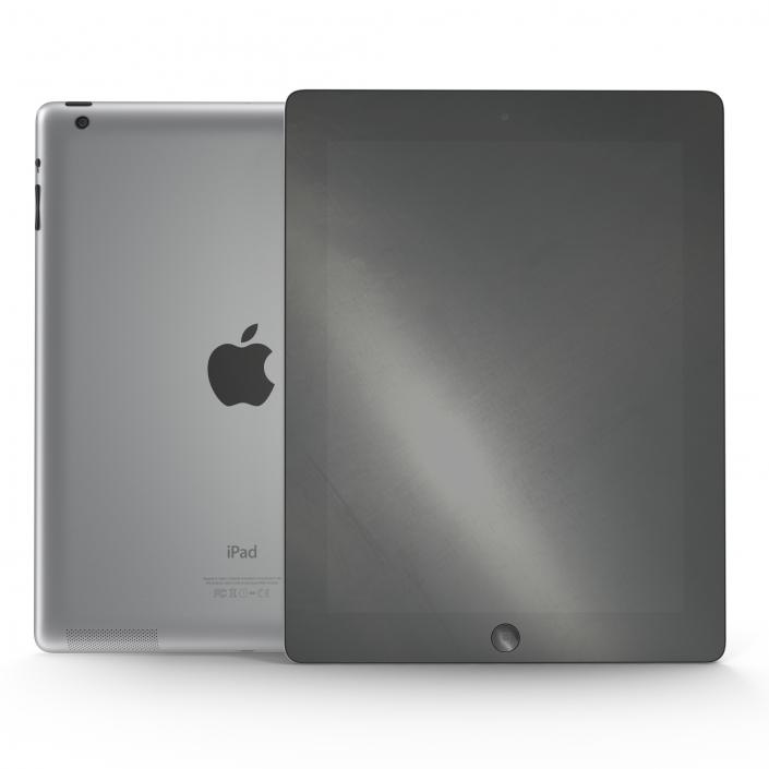 iPad Retina Black 3D