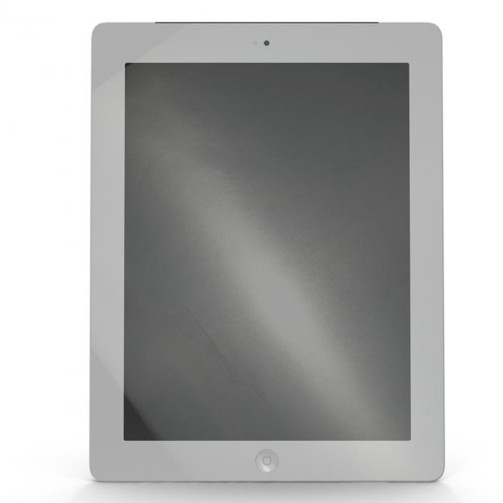 3D iPad Retina Cellular White