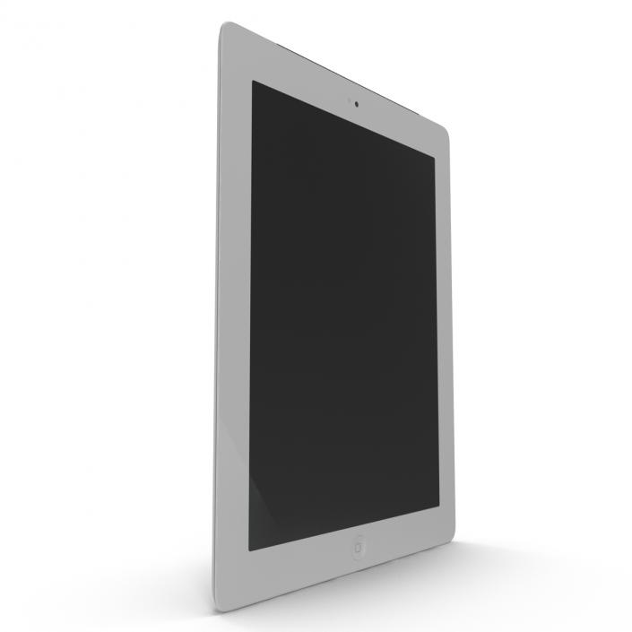 3D iPad Retina Cellular White