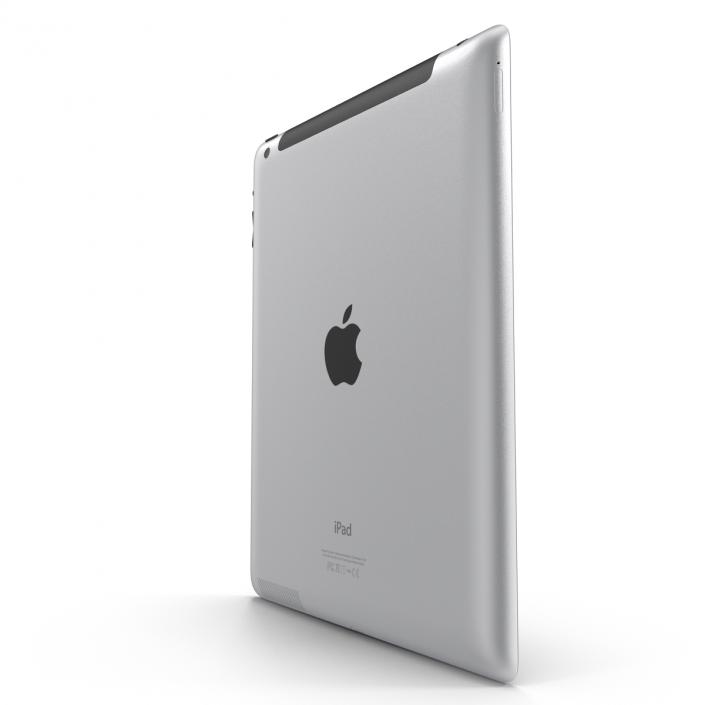 3D iPad Retina Cellular White