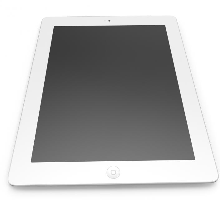 3D iPad Retina Cellular White