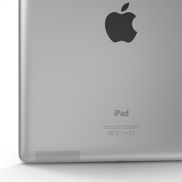 3D iPad Retina Cellular White