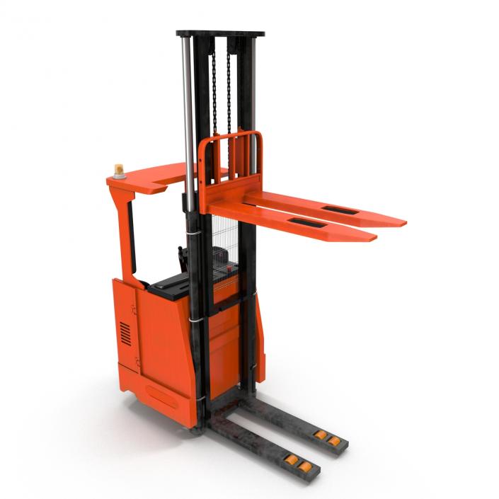 Rider Stacker Red Rigged 3D model