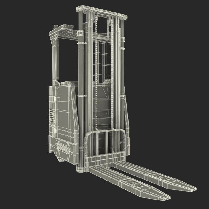 Rider Stacker Red Rigged 3D model