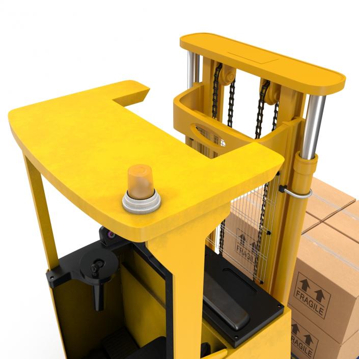 3D model Rider Stacker Yellow and Pallet Set