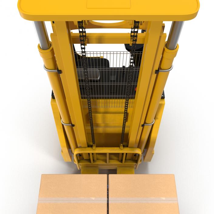 3D model Rider Stacker Yellow and Pallet Set