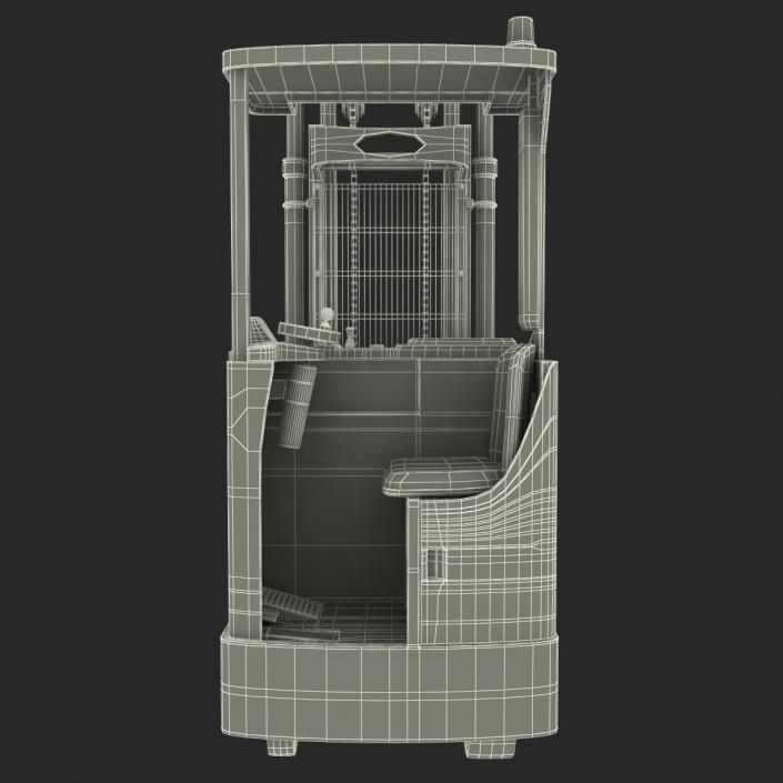 3D model Rider Stacker Yellow and Pallet Set