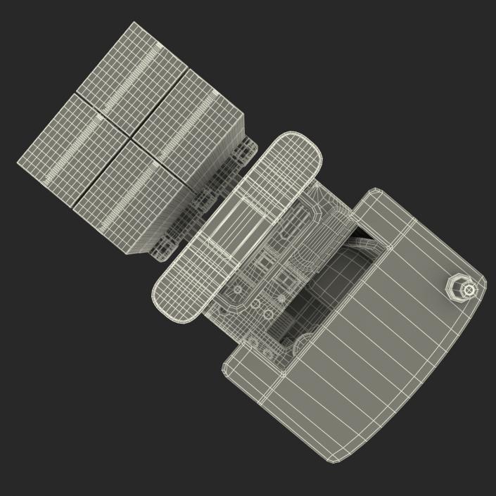 3D model Rider Stacker Yellow and Pallet Set