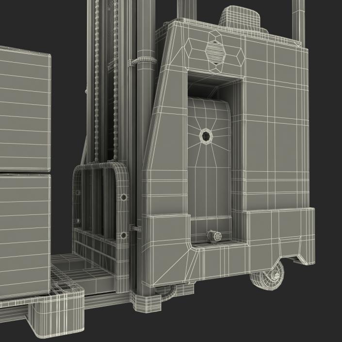 3D model Rider Stacker Yellow and Pallet Set