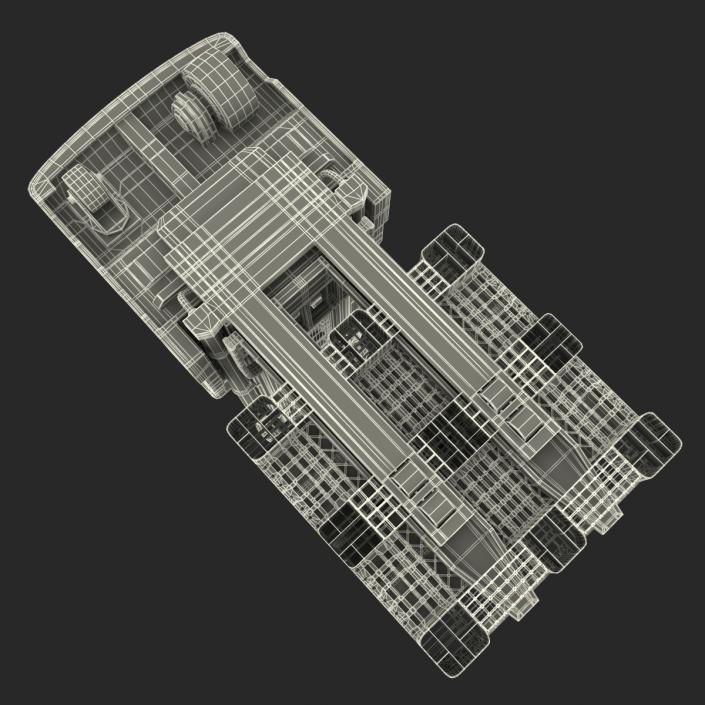 3D model Rider Stacker Yellow and Pallet Set