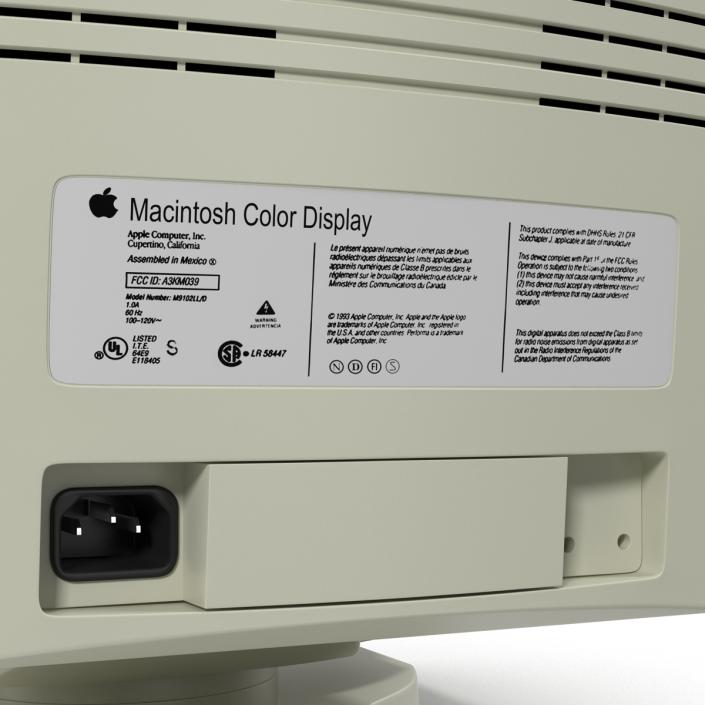 Apple Macintosh Color Display 3D model