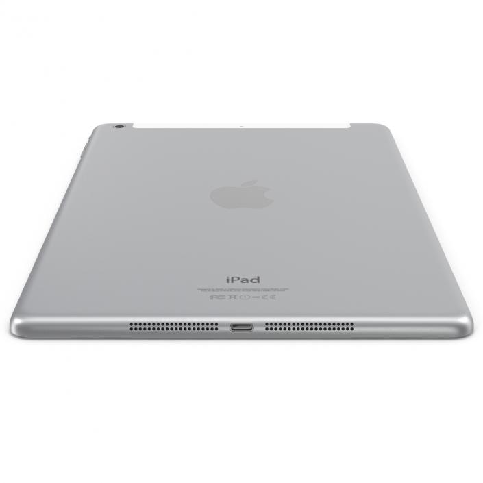 iPad Air Cellular Silver 3D model