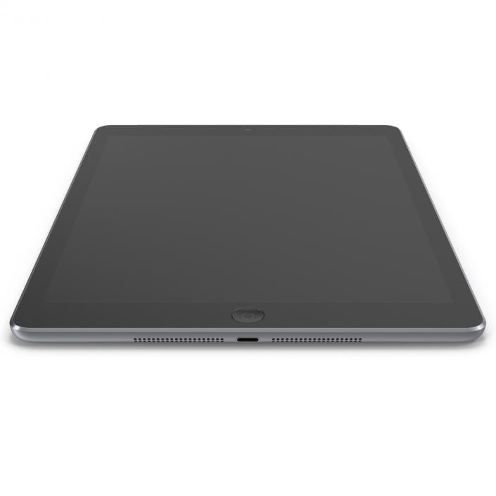 3D iPad Air Cellular Space Gray model