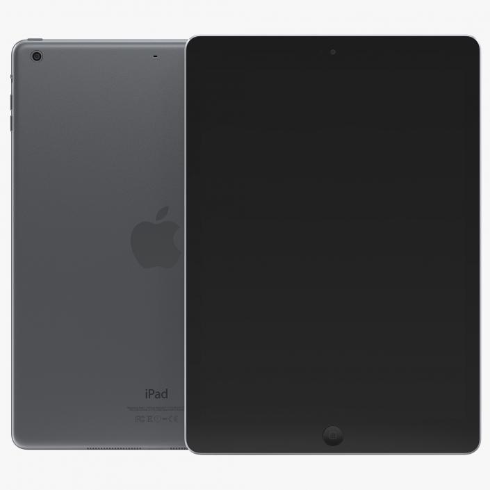 iPad Air Space Gray 3D model