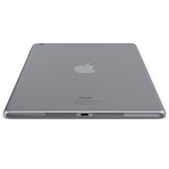 iPad Air Space Gray 3D model