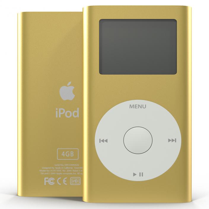 iPod Mini Gold 3D model