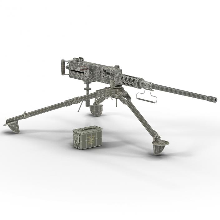 Machine Gun Browning M2 Collection 3D model