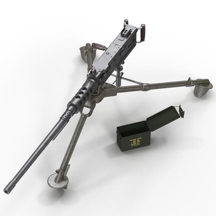 Machine Gun Browning M2 Collection 3D model