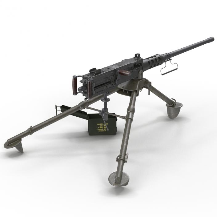 Machine Gun Browning M2 Collection 3D model