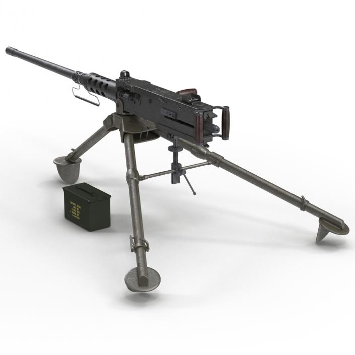 Machine Gun Browning M2 Collection 3D model