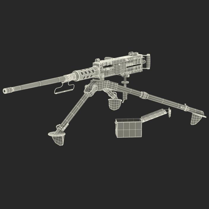 Machine Gun Browning M2 Collection 3D model