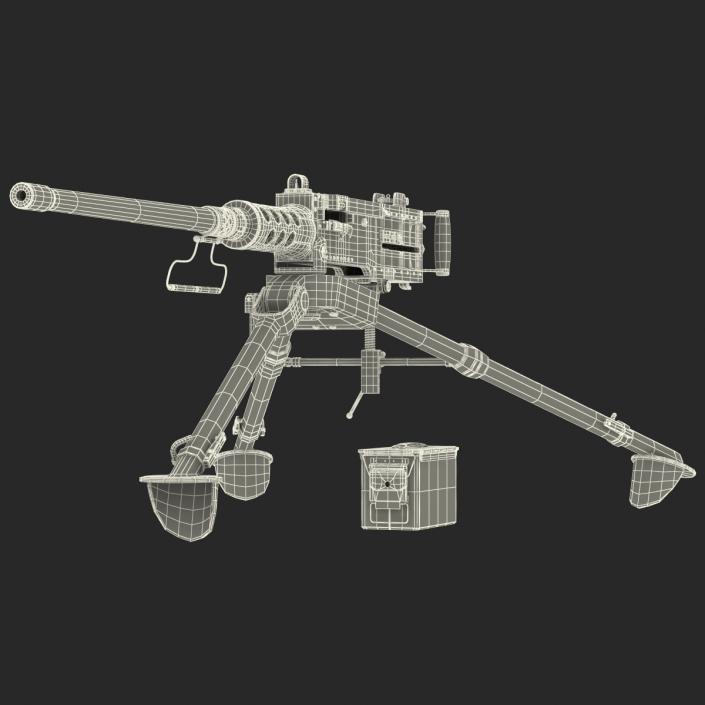 Machine Gun Browning M2 Collection 3D model