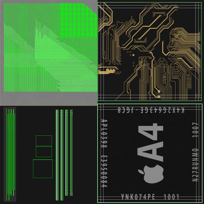 Mobile Chip AX Series A4 3D model