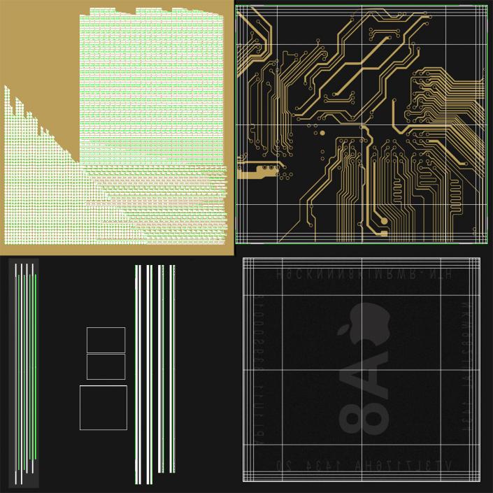 Mobile Chip AX Series A8 3D model